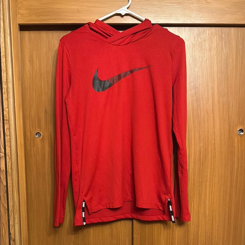 Nike Red Long Sleeve Hoodie